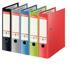 Classeur a levier maxi plus pp 80 mm a4+ vivida esselte, assortis classique