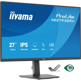 Ecran 27 iiyama 27 IPS QHD 350CD  HDMI DP 2USB HP HAS