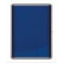 Vitrine d'interieur 9xa4 premium plus nobo, feutre bleu
