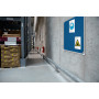 Tableau feutre 2400x1200mm premium plus nobo, bleu