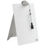 Chevalet de table en verre blanc brillant impression pro nobo verre blanc