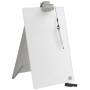 Chevalet de table en verre blanc brillant impression pro nobo verre blanc