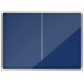 Vitrine d'interieur premium plus nobo feutre bleu 18xa4