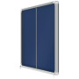 Vitrine d'interieur premium plus nobo feutre bleu 18xa4