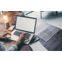 Bloc-notes de bureau Nobo A4 en acrylique, Transparent