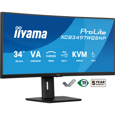 Moniteur 34 iiyama ProLite XCB3497WQSNP-B1 incurvé HDR