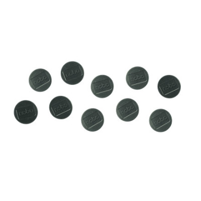 Aimants pour tableaux 2.5kg, 38mm, pack de 10, Noir