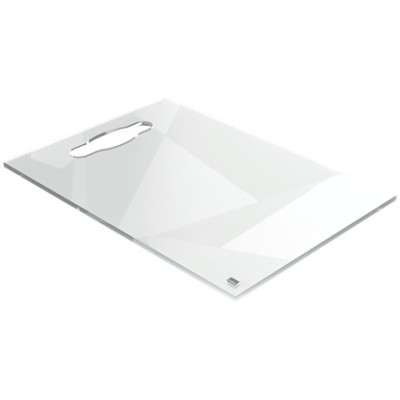 Mini tableau Blanc portable bloc-notes de bureau A4 Nobo en acrylique, Transpare