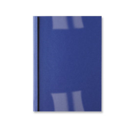 Couverture de reliure thermique  GBC LeatherGrain, A4 Bleu, 3mm (x100)