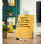 Chevalet de table en verre cosy leitz, jaune