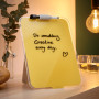 Chevalet de table en verre cosy leitz, jaune