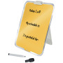 Chevalet de table en verre cosy leitz, jaune