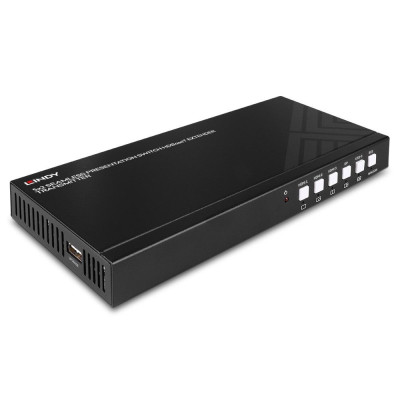LINDY Switch de présentation Seamless Extender HDBaseT, 5 Ports - Emetteur