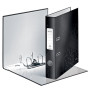 Classeur a levier 180° plastifie 50 mm wow leitz, noir