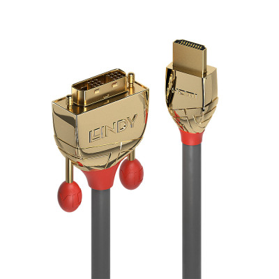 LINDY Câble HDMI vers DVI, Gold Line, 5m
