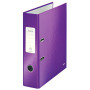 Classeur a levier 180° plastifie 80 mm wow leitz, violet