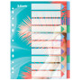 Intercalaire PP A4 10 Tabs COLOUR'BREEZE Esselte, Mulitcolore