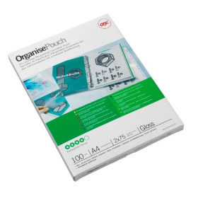 Pochette de plastification A4+ 125µ x100, GBC Organise, Lot de 100