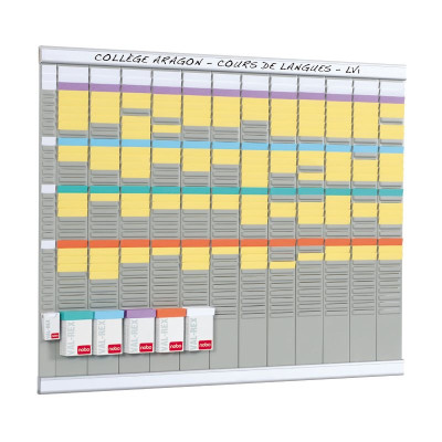 Kit planning annuel 13 colonnes 32 fentes nobo
