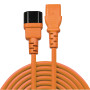 LINDY Rallonge secteur C14 vers C13, orange, 2m