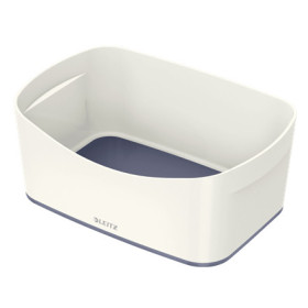 Mybox bac de rangement wow leitz , blanc gris