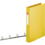 Classeur 4 anneaux carton recouvert PP standard 35 mm VIVIDA Esselte, Jaune