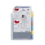 Pochette-intercalaire 8 touches esselte, transparent
