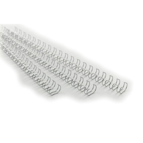 Peigne metallique 6mm MULTIBIND GBC , Lot de 100, Argent
