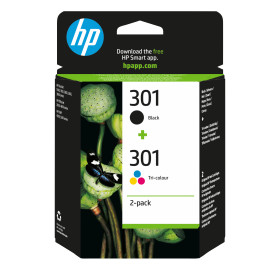 Hp ink n9j72ae no.301 multipack black + color bk c m y
