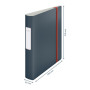 Classeur a levier Active Polyfoam dos 65mm COSY Leitz, Gris
