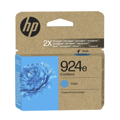 HP 924e EvoMore - Cyan - original - cartouche d'encre - pour Officejet Pro 8130e