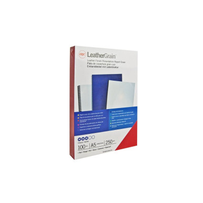 Plat de couVerture a4 grain cuir GBC, Lot 25, Rouge