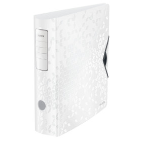 Classeur a levier 180° Active PP dos 82mm, WOW Leitz, Blanc