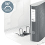 Classeur a levier 180° Active PP dos 82mm, WOW Leitz, Blanc