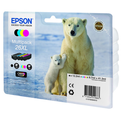 Epson ink cartridge t26364010 multipack 26xl ( c13t26364010 )