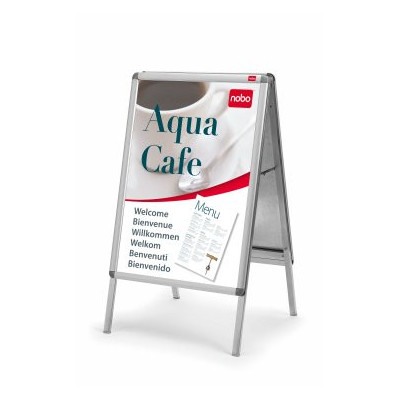 Porte-affiche clipsable a1 nobo, cadre alu