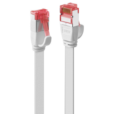 LINDY Câble réseau Plat Blanc Cat.6A U FTP, 1m