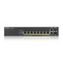 ZYXEL SWITCH 8 ports RJ45 PoE+ Giga + 2 SFP COMBO