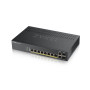 ZYXEL SWITCH 8 ports RJ45 PoE+ Giga + 2 SFP COMBO