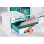 Bloc de classement 4 tiroirs wow leitz , blanc menthe