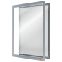 Porte affiche clipasbleIMPRESSION PRO Nobo, A4 avec cadre anodise, Blanc