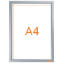 Porte affiche clipasbleIMPRESSION PRO Nobo, A4 avec cadre anodise, Blanc