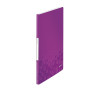 Reliure protege-documents 20 pochette wow leitz , violet