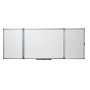 Tableau triptyque emaill1200 x 900 mm Nobo, Blanc