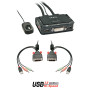 LINDY Switch KVM DVI-D Single Link, USB 2.0 & audio, 2 ports
