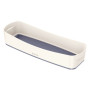 Mybox bac de rangement long wow leitz , blanc gris