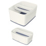 Mybox bac de rangement long wow leitz , blanc gris