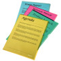 Esselte boîte de 100 pochettes-coin copy safe jaune en polypropylène 11 100e