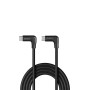 LINDY Câble USB 3.2 type C vers C coudé, 10Gbit s, 1.5m
