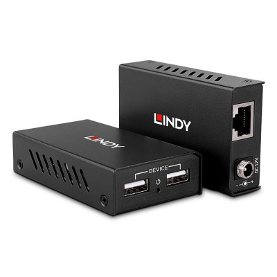 LINDY Extender 2 ports USB 2.0 Cat.6, 100m